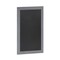 Canterbury 20" x 30" Rustic Gray Wall Mount Magnetic Chalkboard Sign with Eraser, Hanging Wall Chalkboard Memo Board